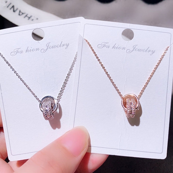 14k gold diamond necklace - Picture 2 of 13